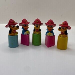 Disney Firefighter Goofy Donald Pluto Shape Sorter Figures - Lot of 5